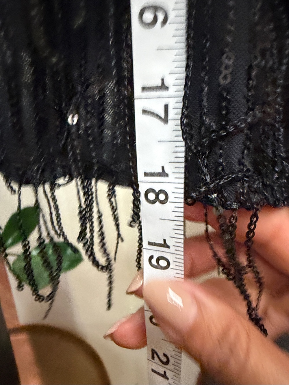 NWT A New Day Black Sequin Fringe Mini Skirt L Holiday Party Night Out - Picture 4 of 5